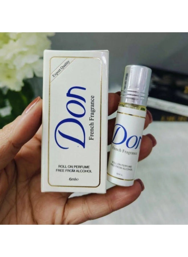 Don French Fragrance Roll-On Perfume 6ml Alcohol Free - Image 2